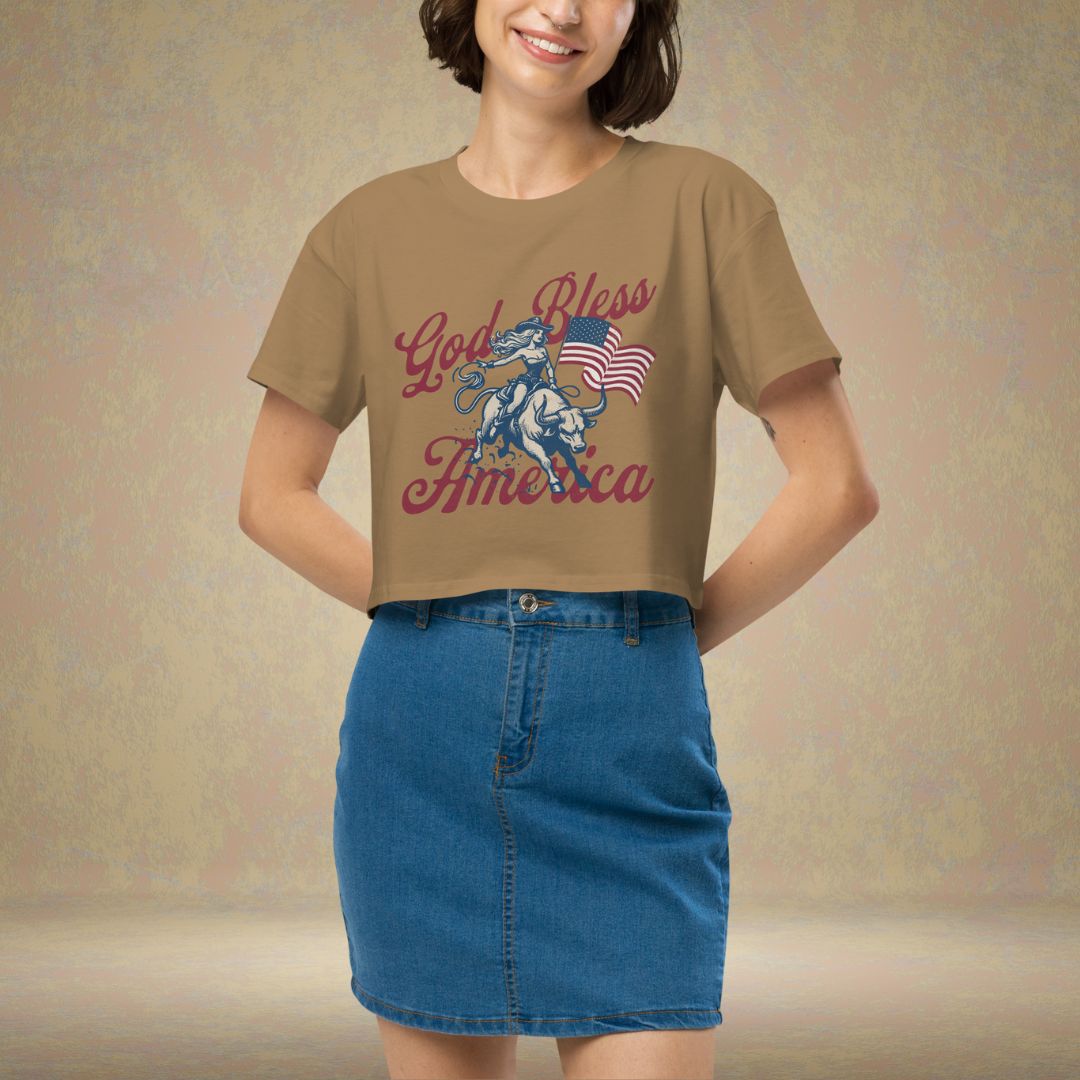 4th-Of-July-Crop-Top-Patriotic-Cowgirl-Western-Shirts-For-USA-Tee-America-Yee-Haw-Shirt-USA-Gift