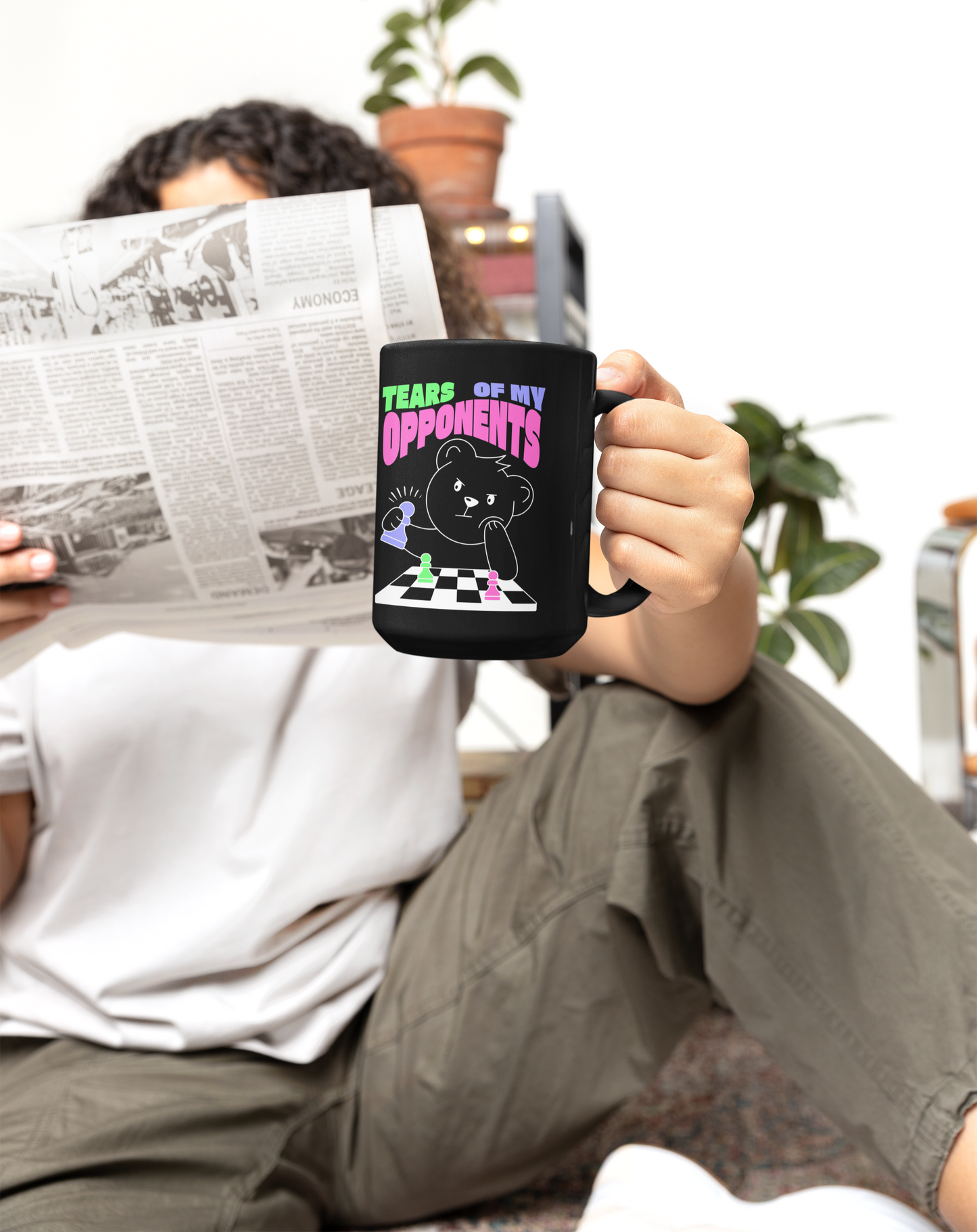 Chess Mug For Chess Lovers Gift Chess Cup Black