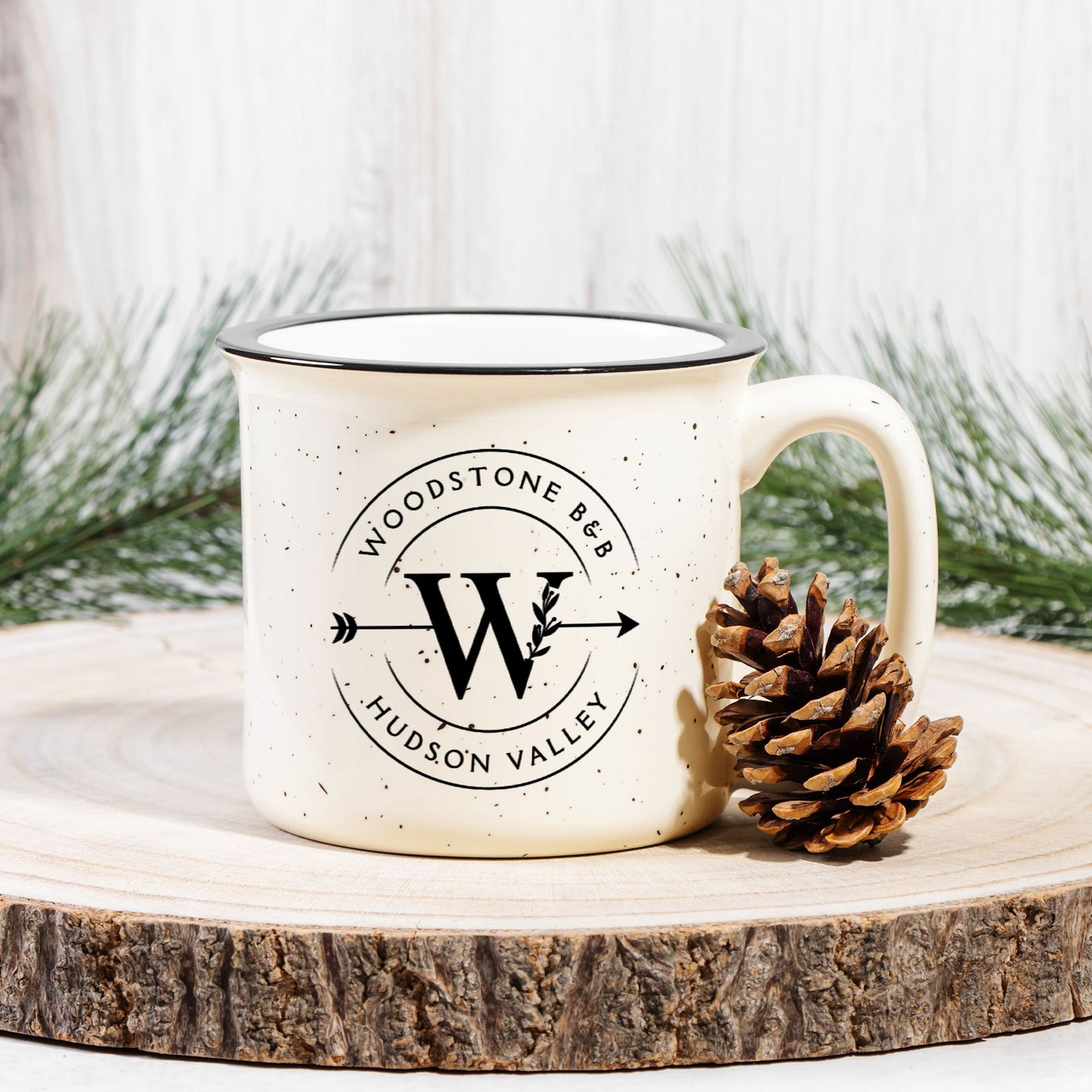 Ghosts Mug Woodstone B&B Ghosts US Ghosts CBS Merch For Ghosts Fans Speckled Camp Mug