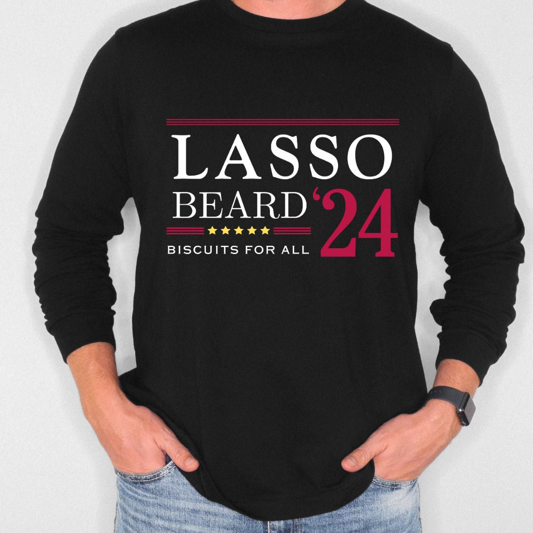 Lasso-T-Shirt-Funny-Election-Tee-Lasso-Fan-Gift-Lasso-_-Beard-Long-Sleeves_1