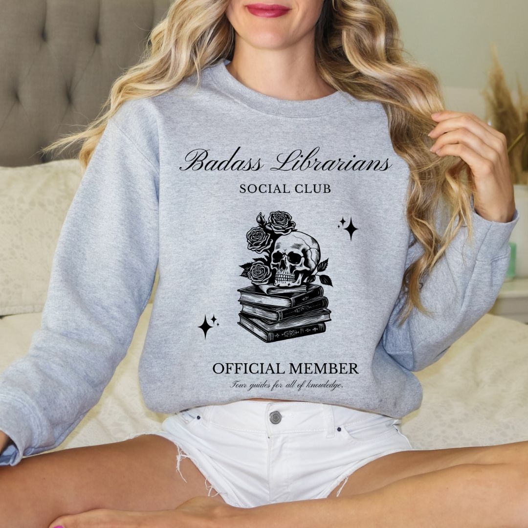 Librarian-Shirt-For-Librarian-Gift-Librarian-Social-Club-Vintage-Style-Sweatshirts-For-Librarian-Appreciation