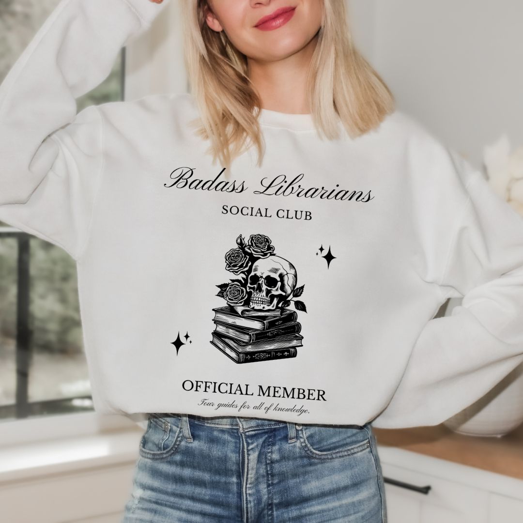 Librarian-Shirt-For-Librarian-Gift-Librarian-Social-Club-Vintage-Style-Sweatshirts-For-Librarian-Appreciation
