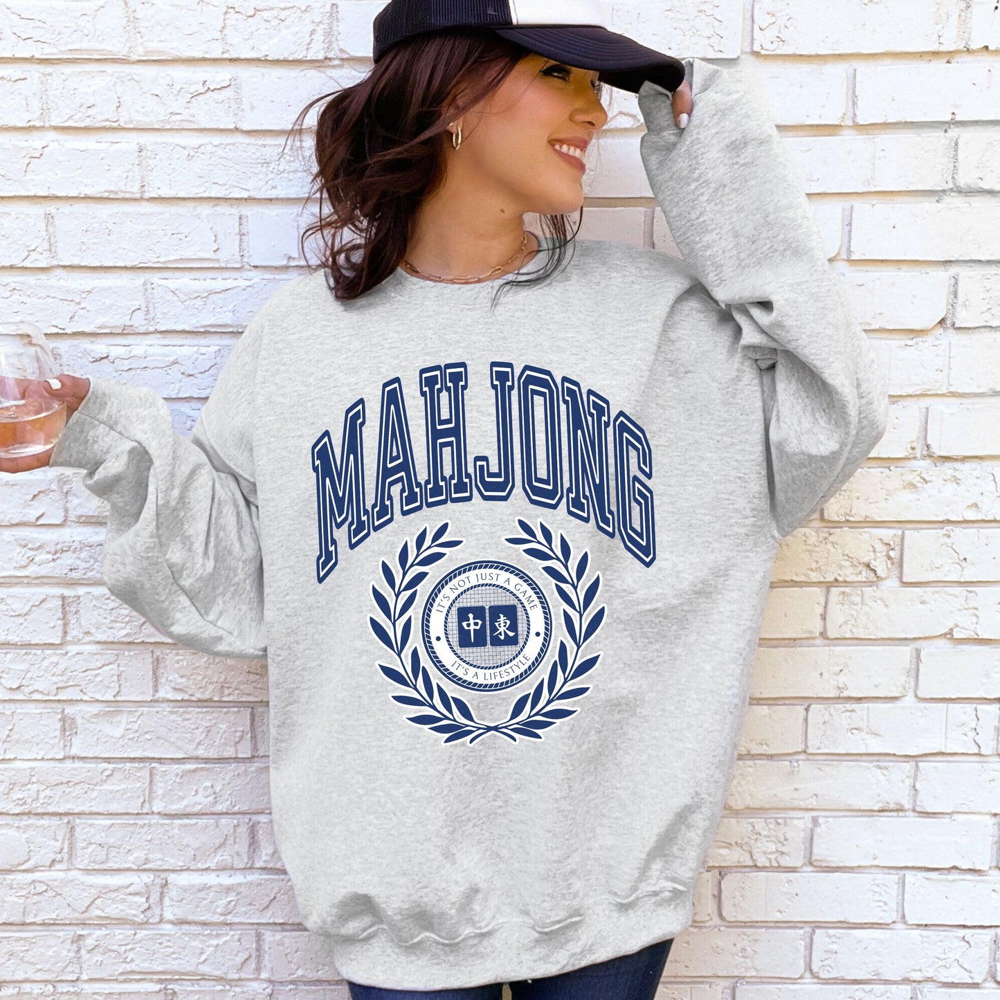 Mahjong Sweatshirt For Mahjong Players Gift Mahjong Fan