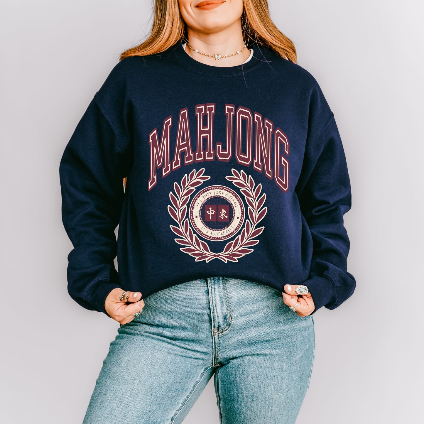 Mahjong Sweatshirt For Mahjong Players Gift Mahjong Fan
