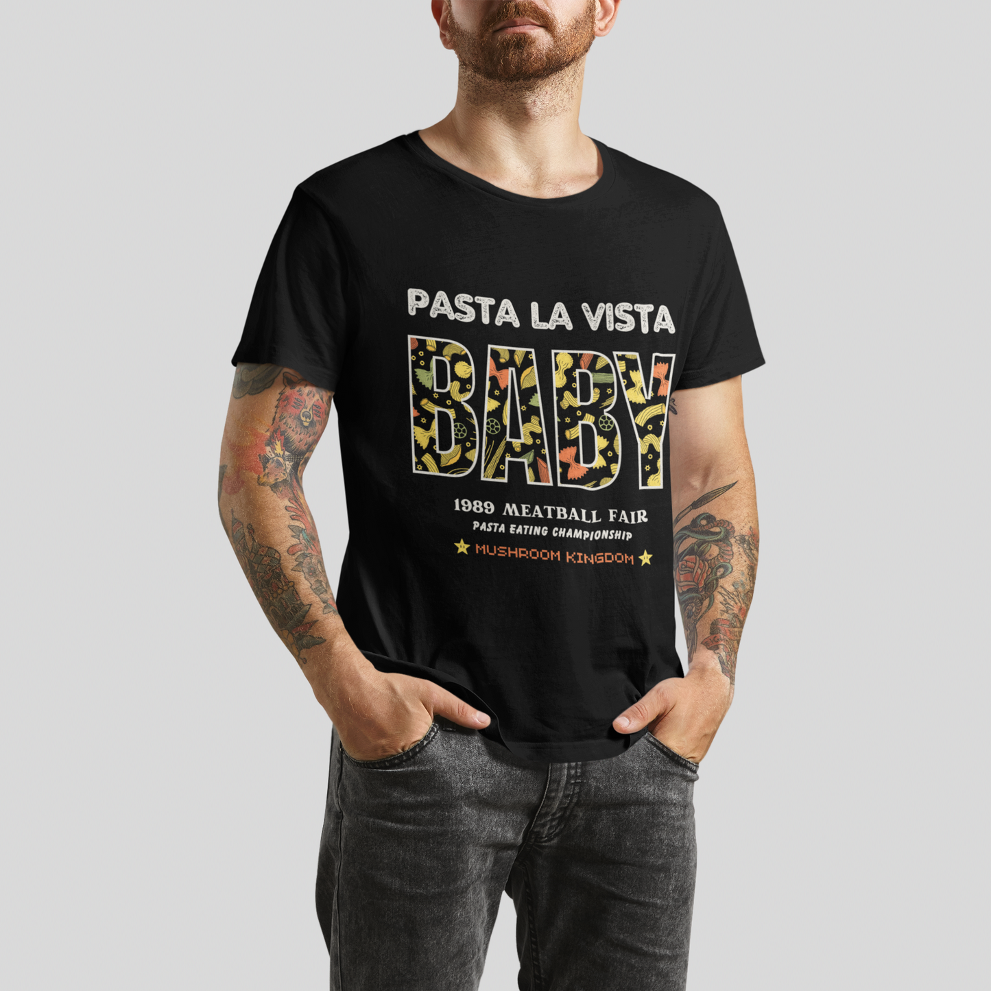Pasta Pun Mario Brothers Tee