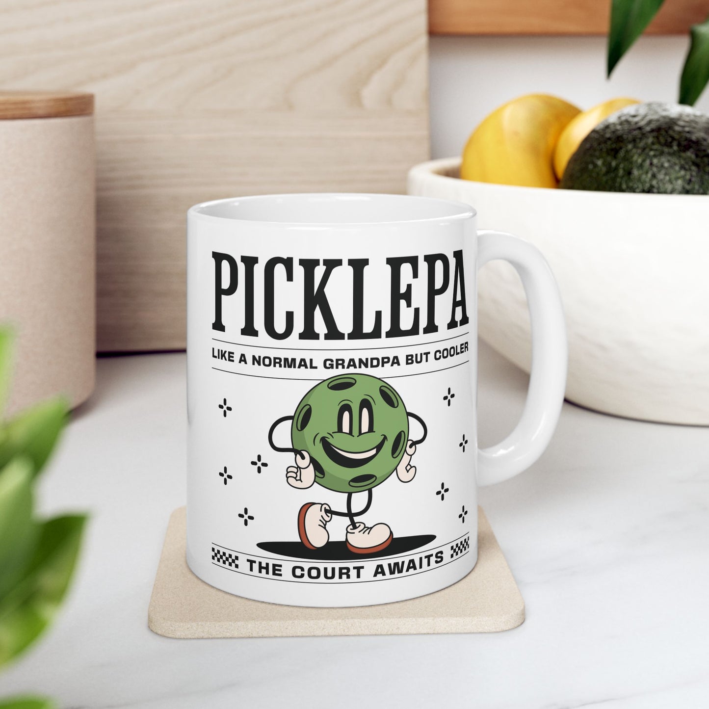 Pickleball Grandpa Mug For Pickleballer Grandfather Gift