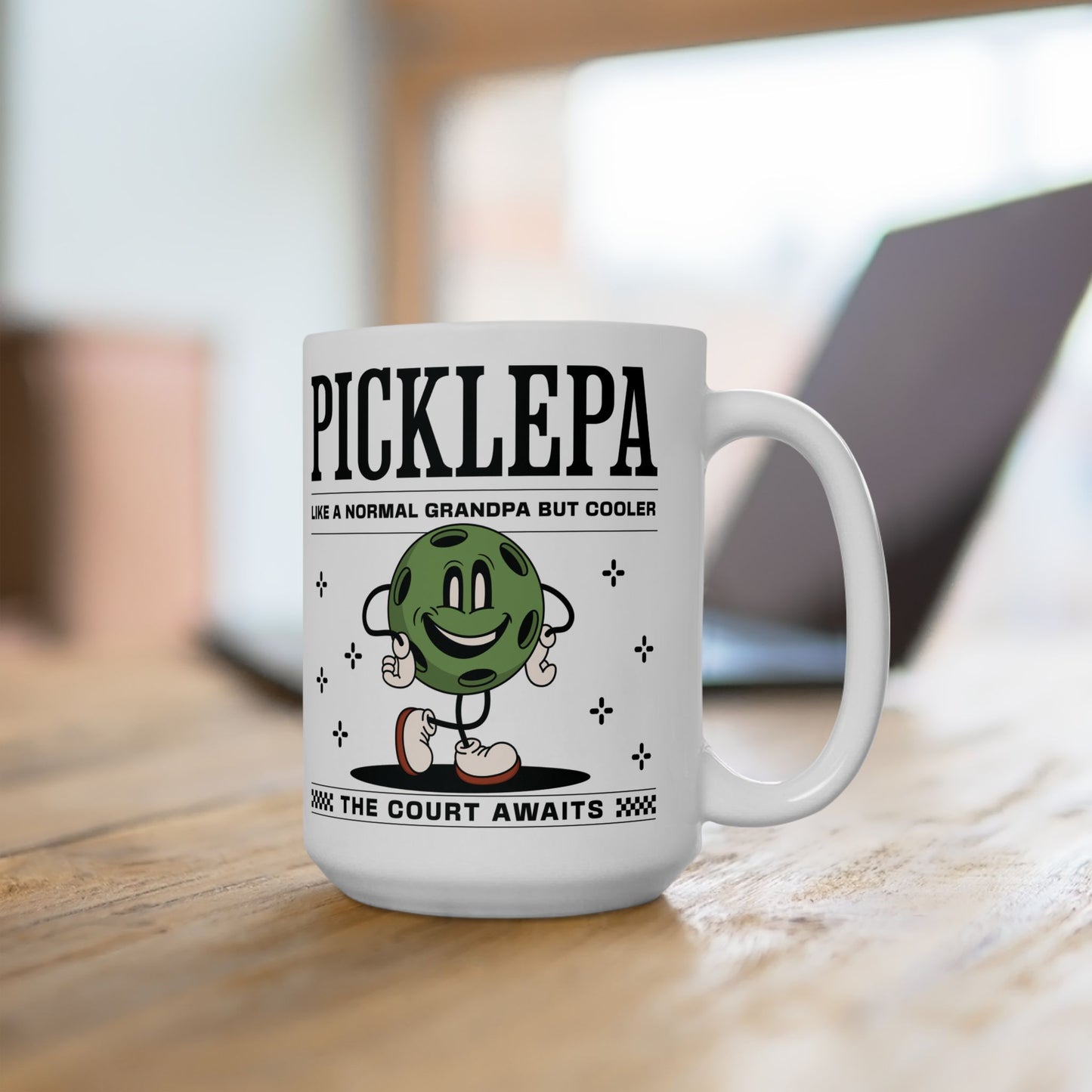 Pickleball Grandpa Mug For Pickleballer Grandfather Gift