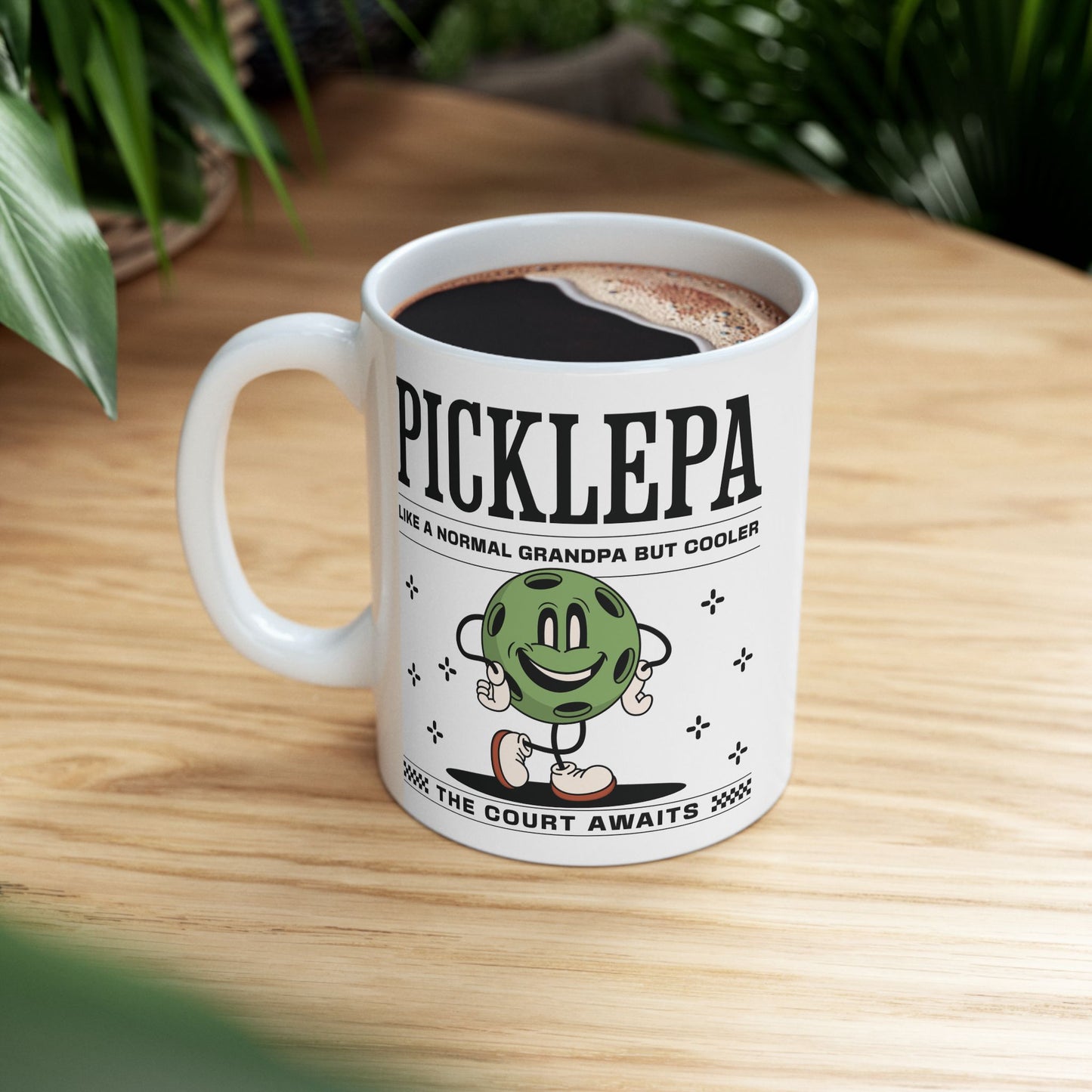 Pickleball Grandpa Mug For Pickleballer Grandfather Gift