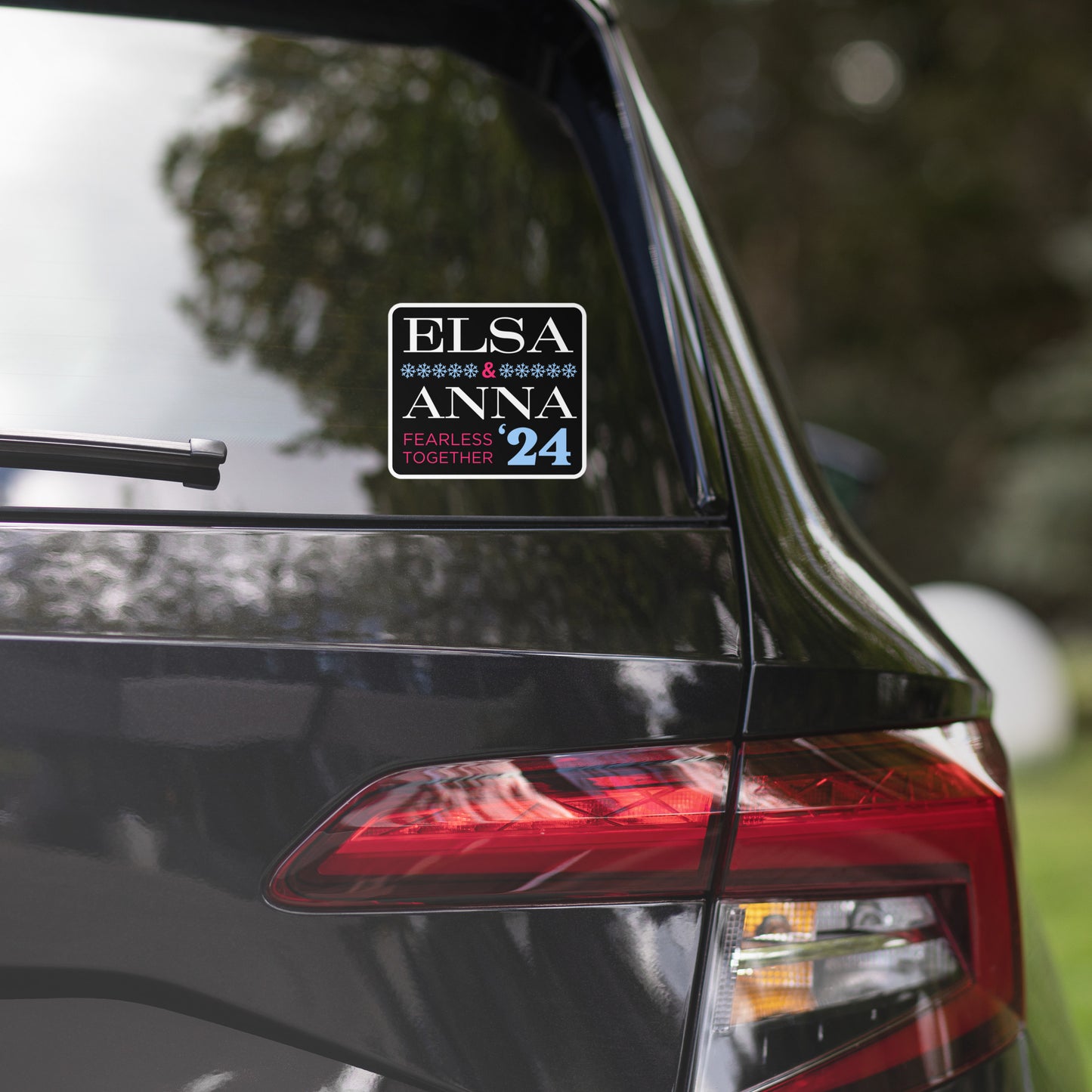 vote elsa & anna sticker. elect elsa & anna. frozen sticker. election 2024 sticker. funny election sticker. elsa & anna frozen gift