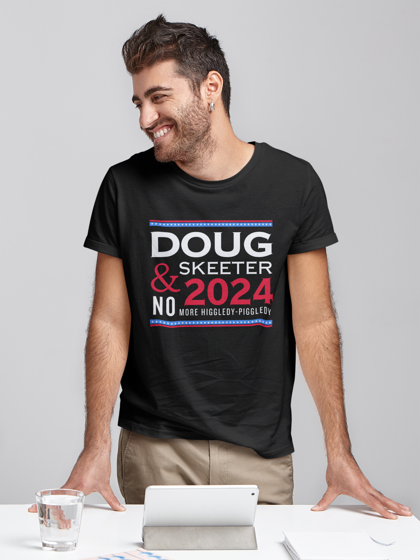 Elect Doug & Skeeter Dark Tee