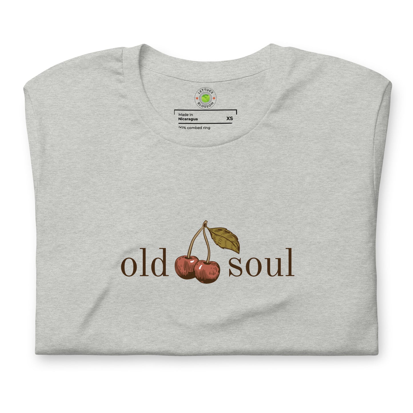 Old Soul Tee Vintage Style Cherry Aesthetic T-Shirt