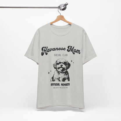 Havanese Shirt Dog Mom Social Club Retro