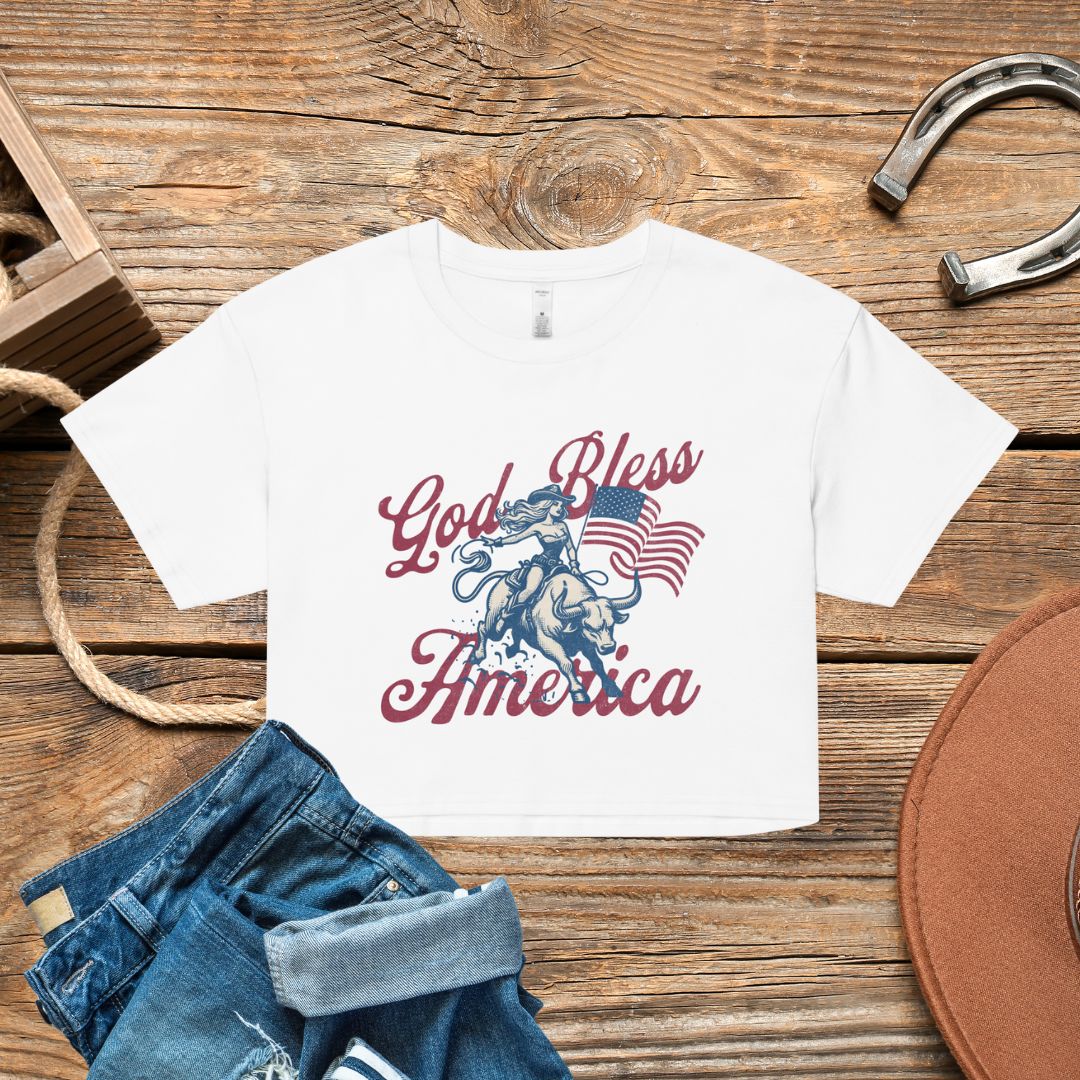 4th-Of-July-Crop-Top-Patriotic-Cowgirl-Western-Shirts-For-USA-Tee-America-Yee-Haw-Shirt-USA-Gift