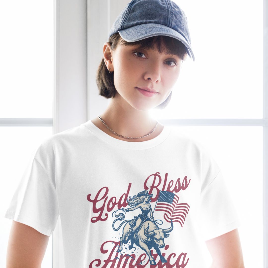 4th-Of-July-Crop-Top-Patriotic-Cowgirl-Western-Shirts-For-USA-Tee-America-Yee-Haw-Shirt-USA-Gift