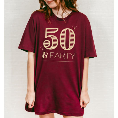 50th-birthday-tee-shirt-funny-50th-birthday-shirt-gifts-for-50th-birthday-gift-retro-birthday-tshirt-fifty-and-farty