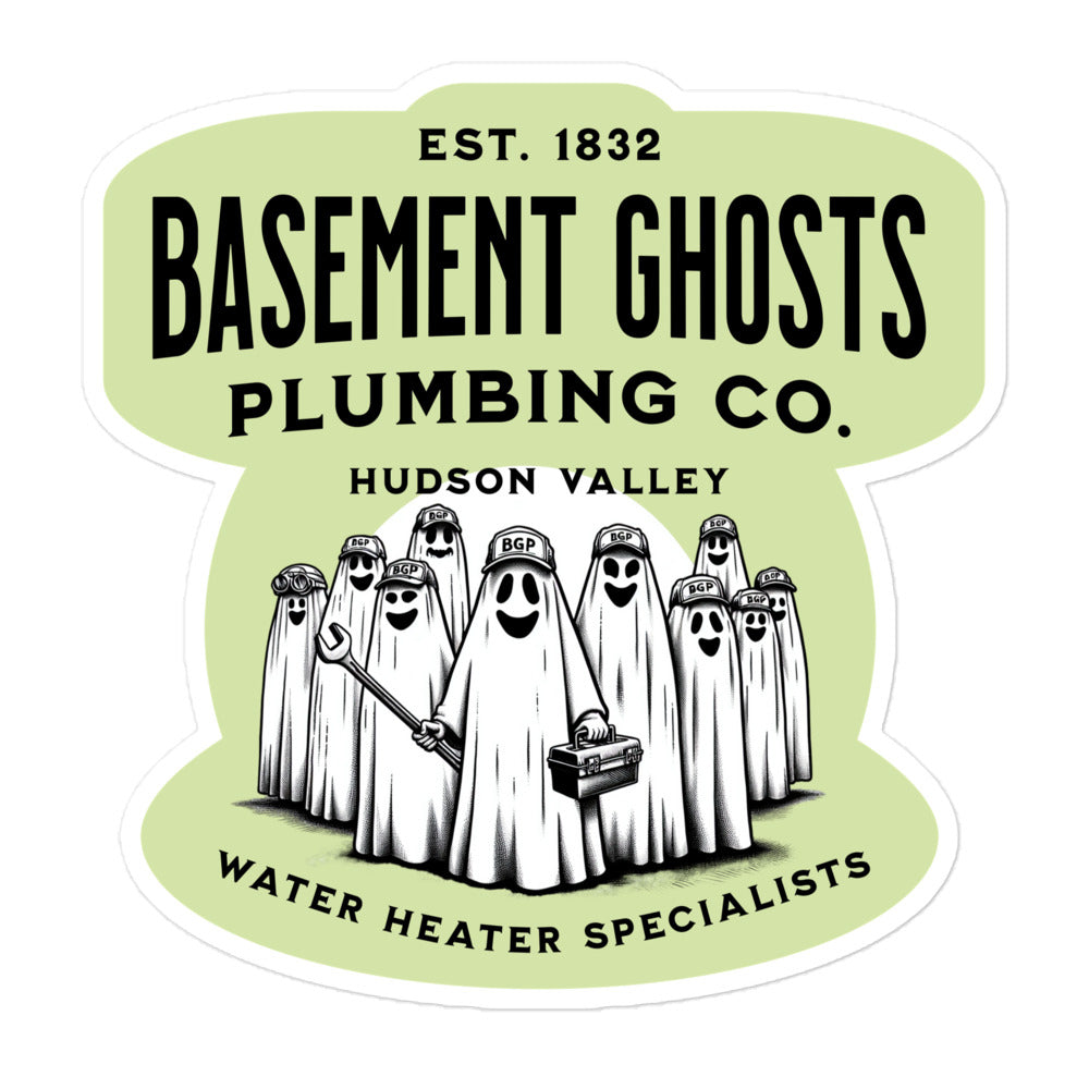 Basement-Ghosts- Sticker-Ghosts-US-Fan Gift Funny Ghosts-Sticker-Laptop-Bumper-Sticker