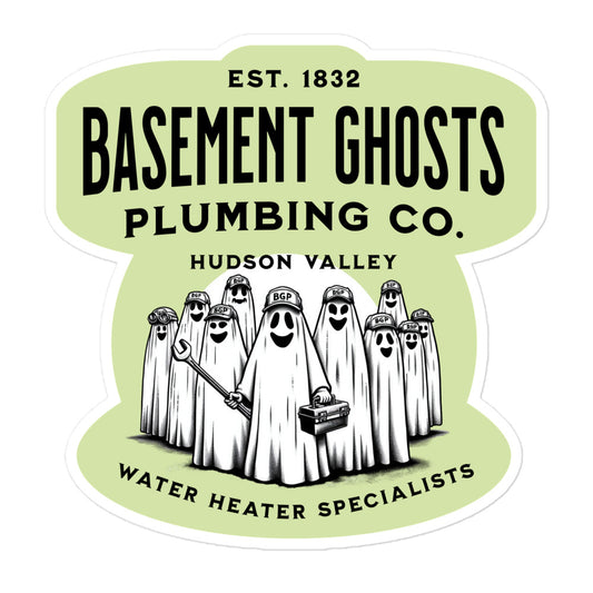 Basement-Ghosts- Sticker-Ghosts-US-Fan Gift Funny Ghosts-Sticker-Laptop-Bumper-Sticker