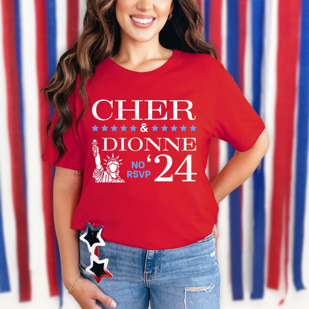 Cher & Dionne Clueless Tee for Election 2024 Clueless Fan Gift