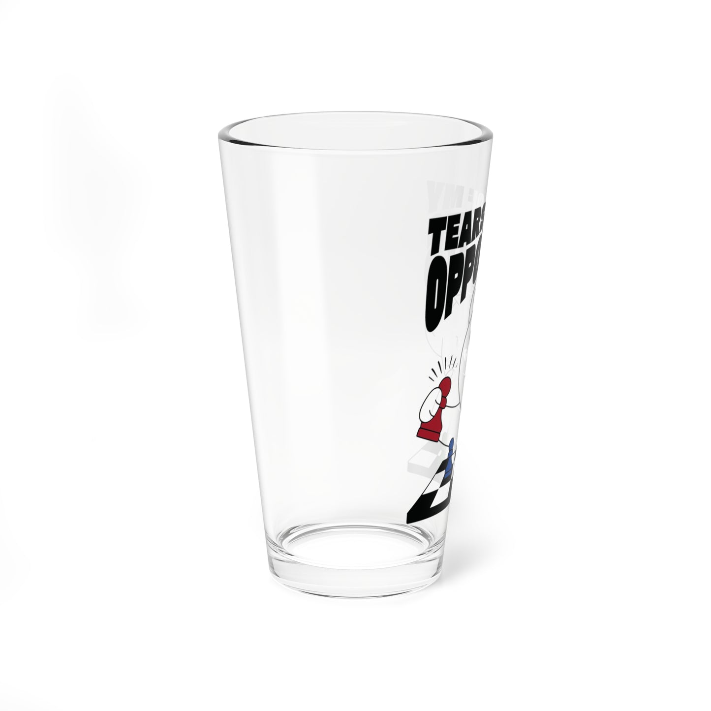 Chess Glass For Chess Player Gift Chess Mixing Glass 16oz