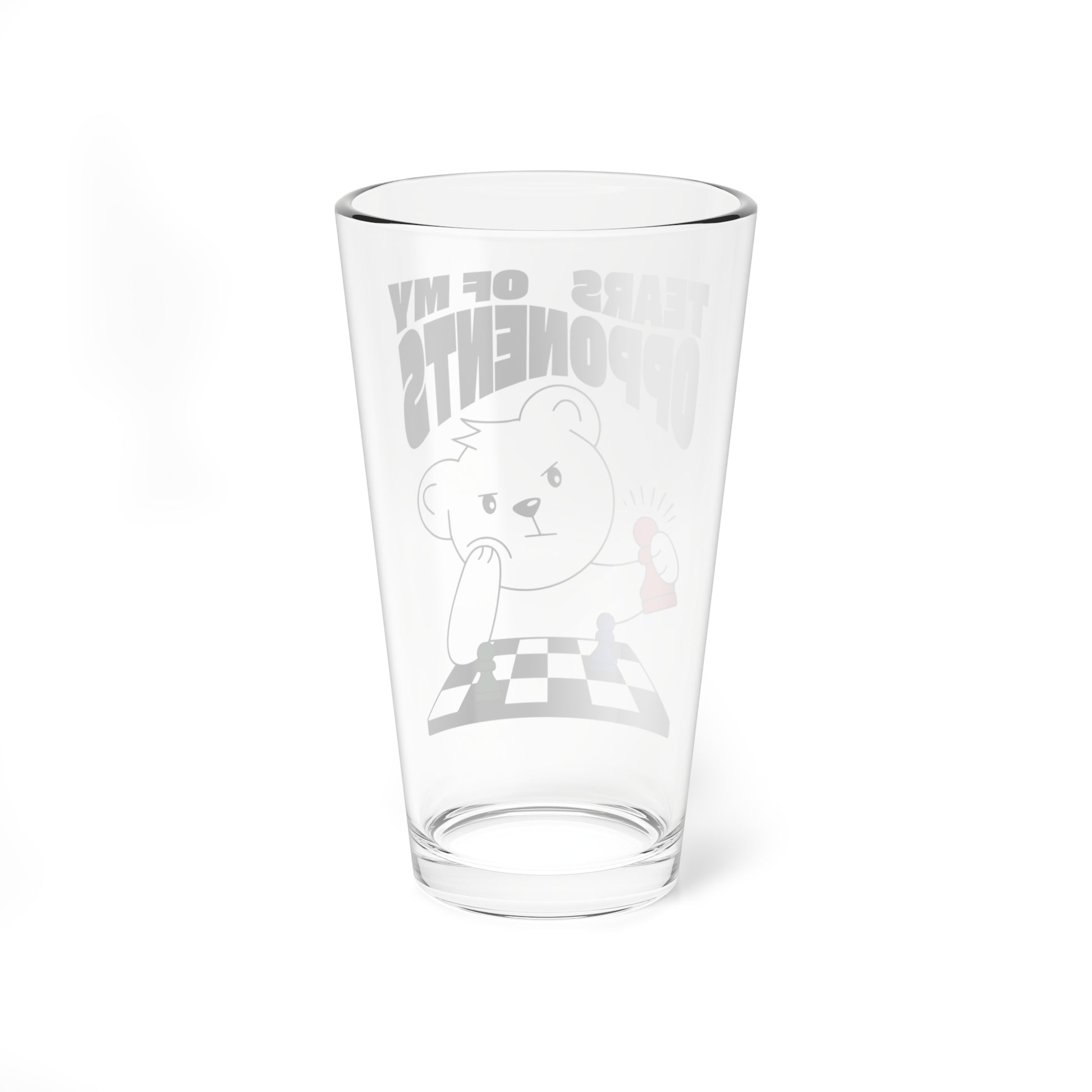 Chess Glass For Chess Player Gift Chess Mixing Glass 16oz