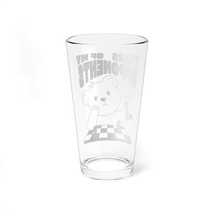 Chess Glass For Chess Player Gift Chess Mixing Glass 16oz