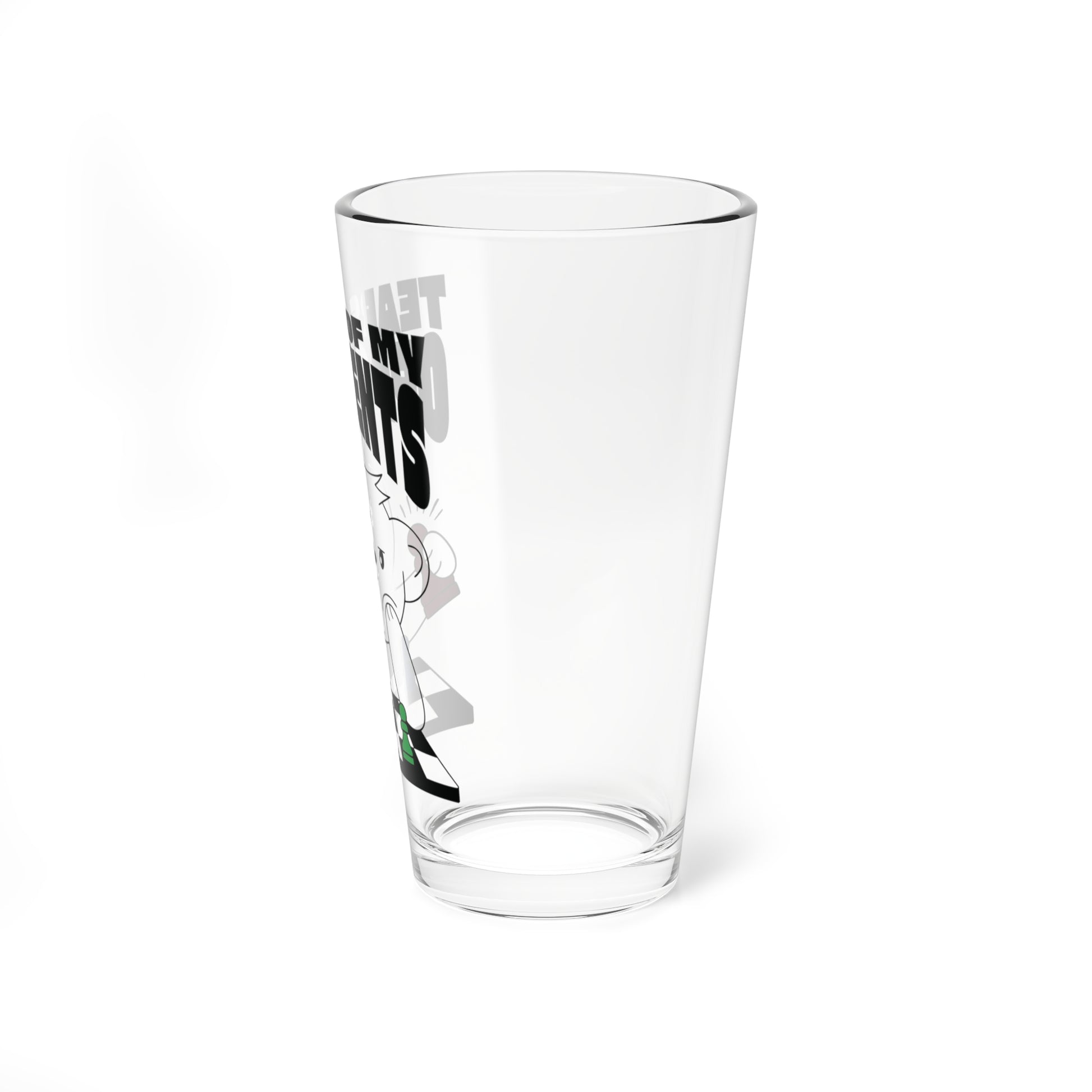 Chess Glass For Chess Player Gift Chess Mixing Glass 16oz
