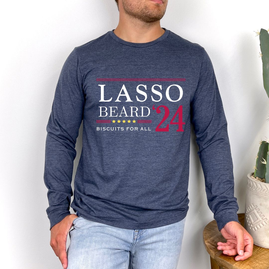 Lasso-T-Shirt-Funny-Election-Tee-Lasso-Fan-Gift-Lasso-_-Beard-Long-Sleeves_1