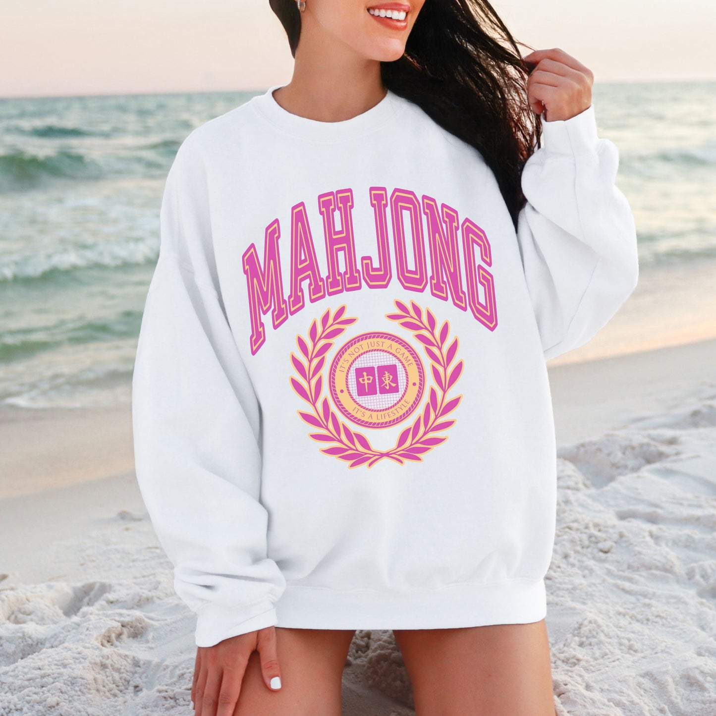 Mahjong Sweatshirt For Mahjong Players Gift Mahjong Fan