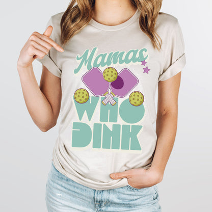 Pickleball Mama T-Shirt For Mom Pickleball Lover Gift Dink Pickleballer