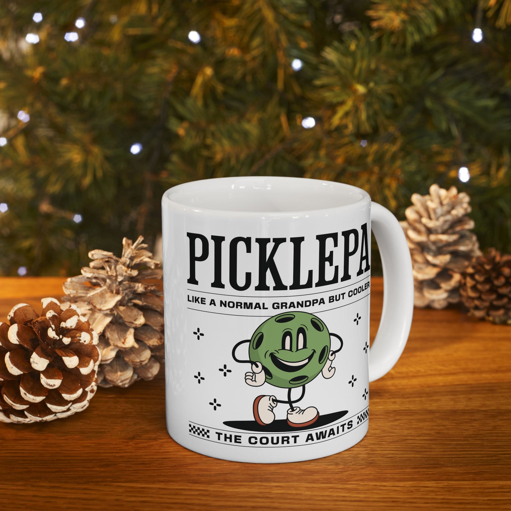 Pickleball Grandpa Mug For Pickleballer Grandfather Gift