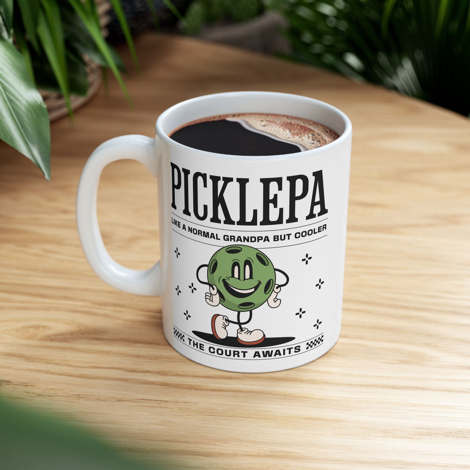 Pickleball Grandpa Mug For Pickleballer Grandfather Gift
