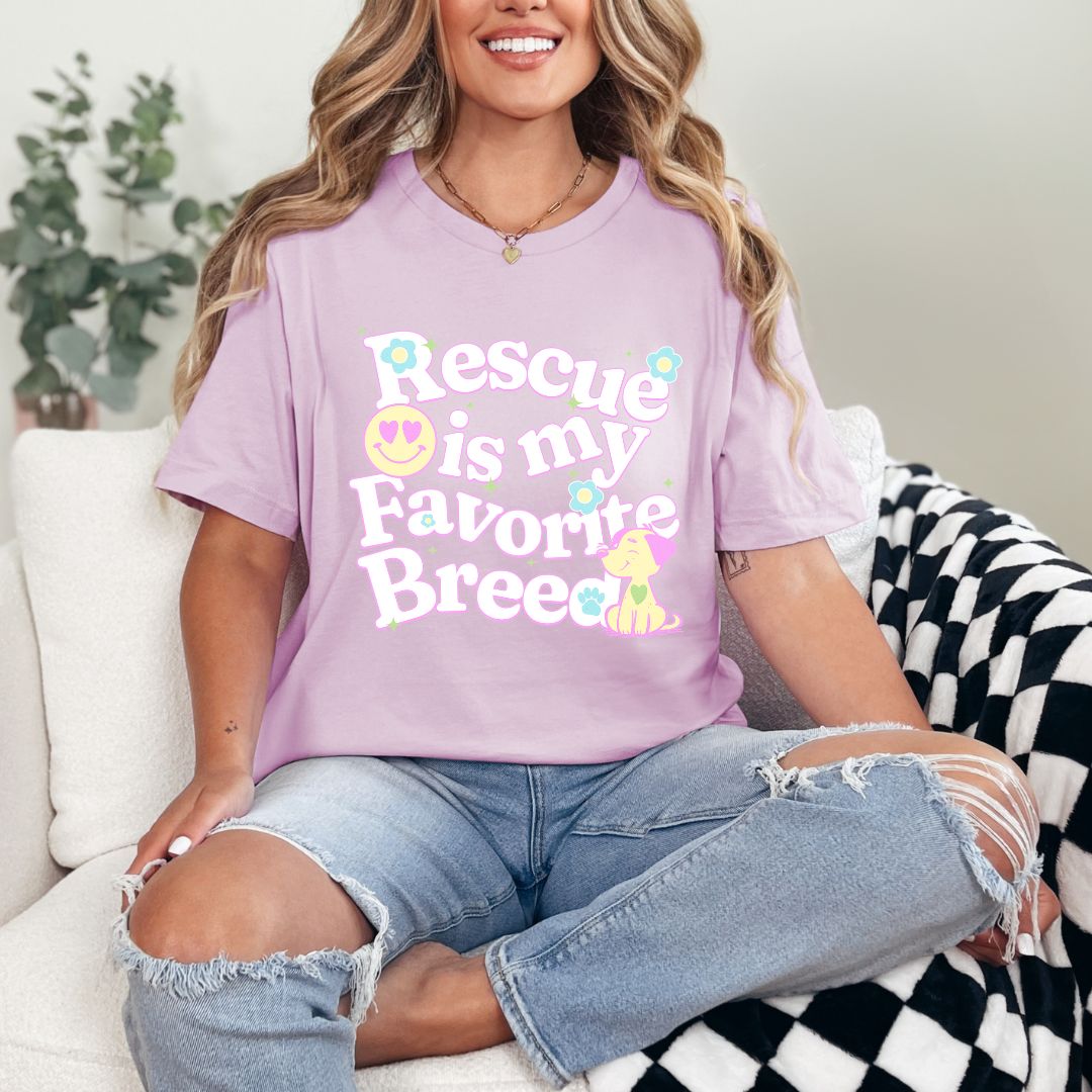 Rescue-Lover-Tee-For-Dog-Lovers-Vet-Tech-Veterinarian-Shirt-Gift-For-Pet-Adoption