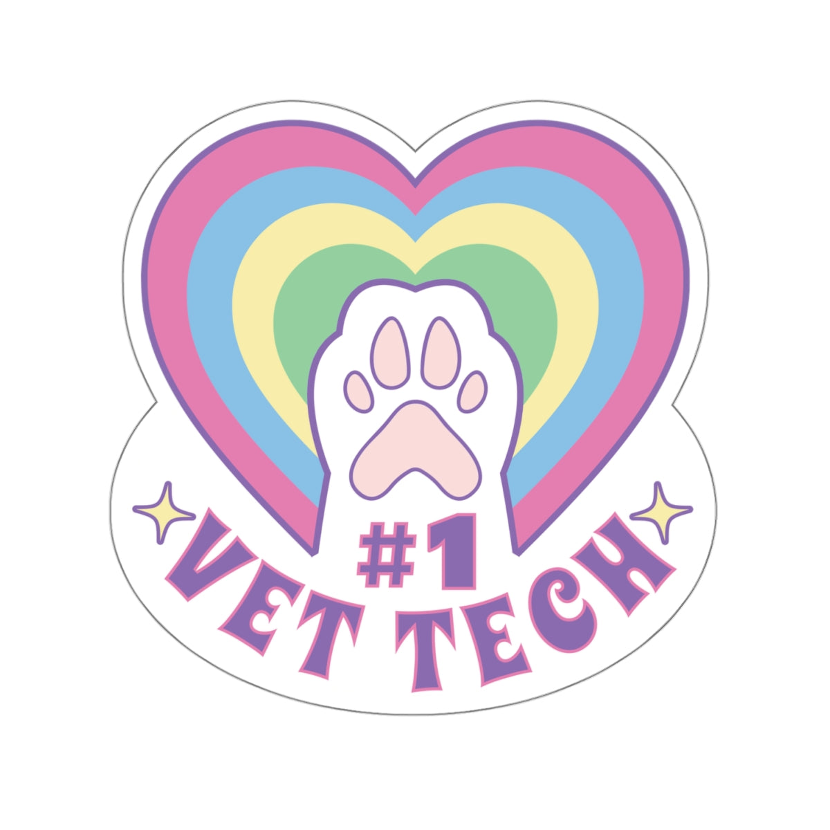 Vet Tech Sticker For Veterinary Technician Gift Vet Tech Decal