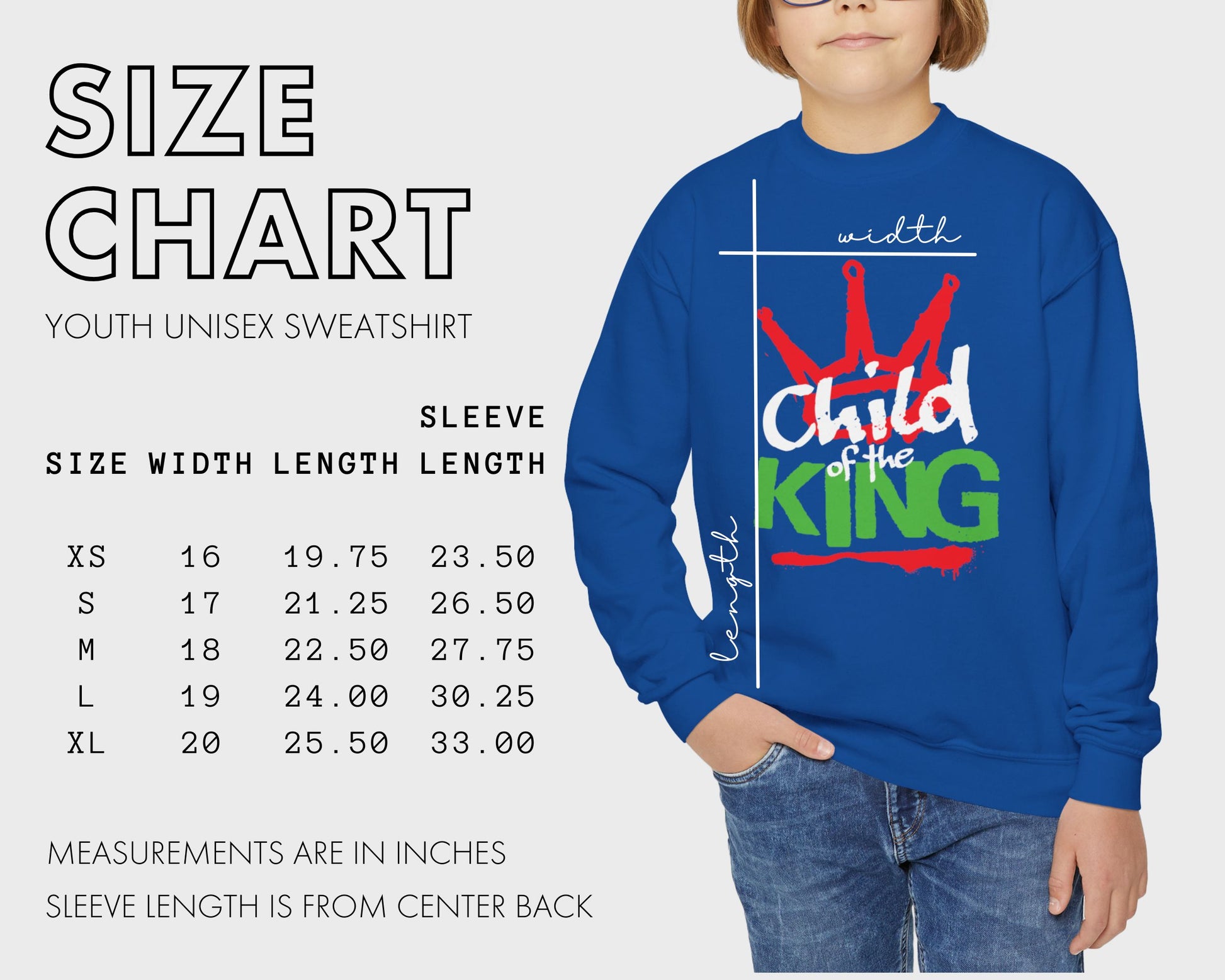 Christian Kids Sweatshirt For Youth Child Of The King Sweatshirt