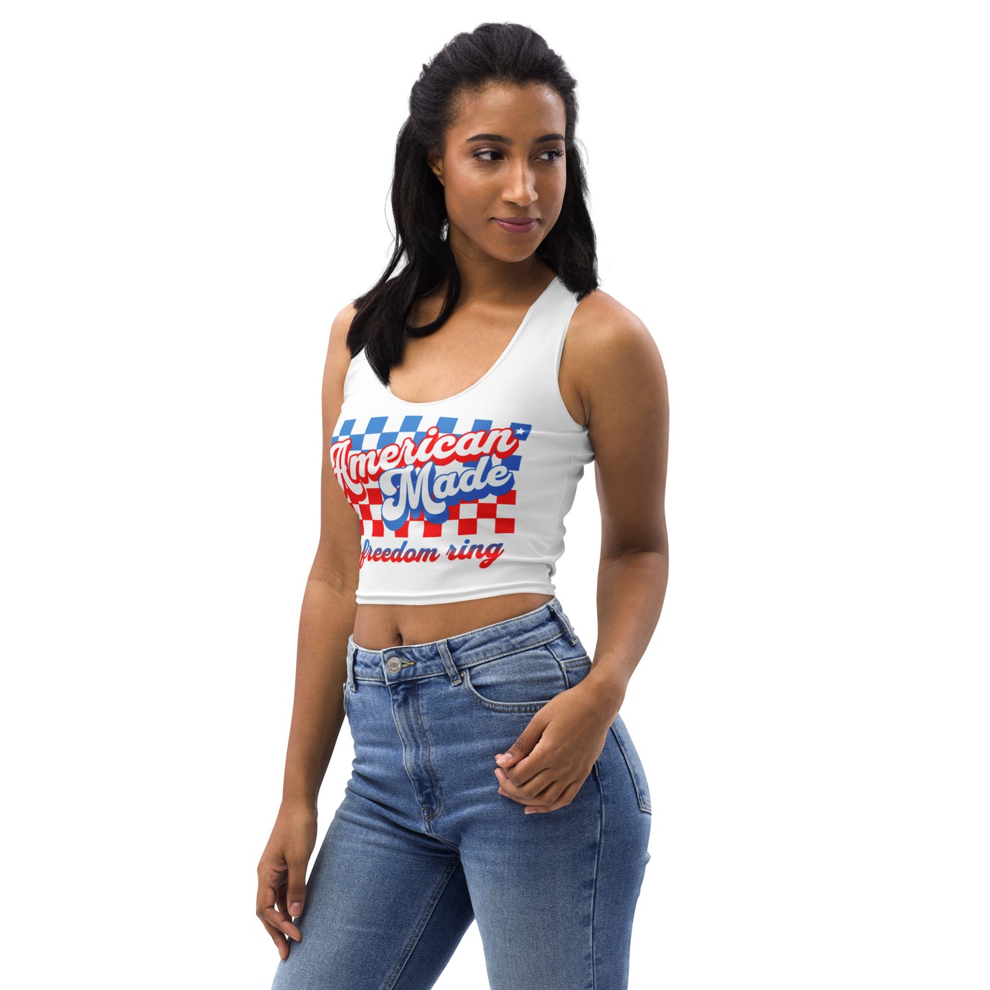 4th of july tank top usa crop top american made retro style patriotic tank top sexy 4th of july shirt