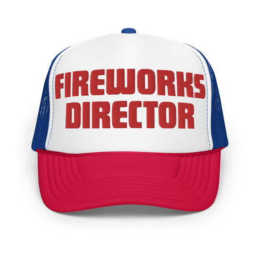 fireworks director hat for 4th of july funny hat usa trucker hat america