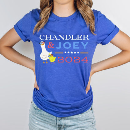 funny-election-tees-friends-tv-show-tshirt-chandler-joey-for-president-2024-vote-tee