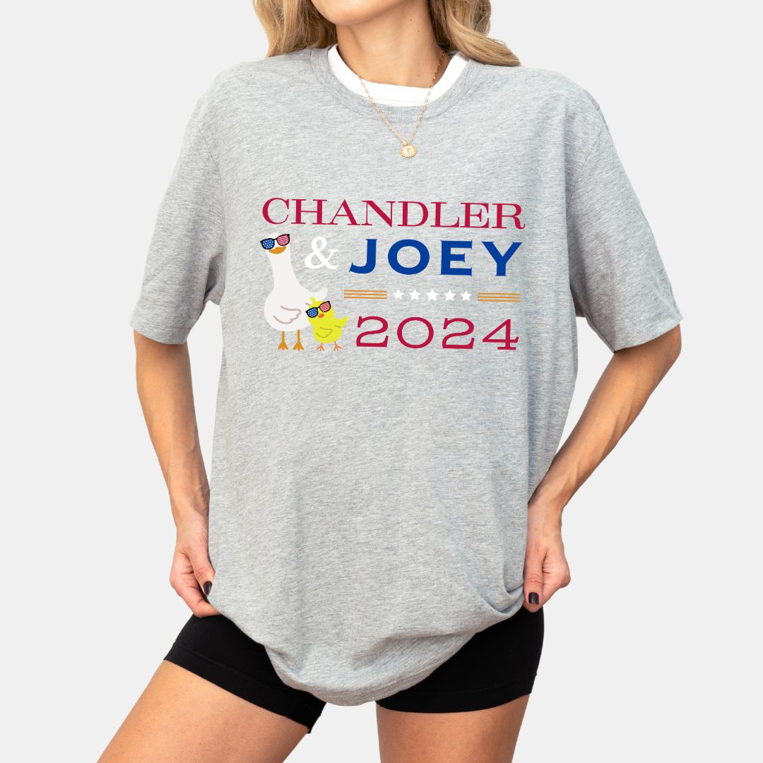 funny-election-tee-friends-tv-show-tshirt-chandler-joey-for-president-2024-vote-tees