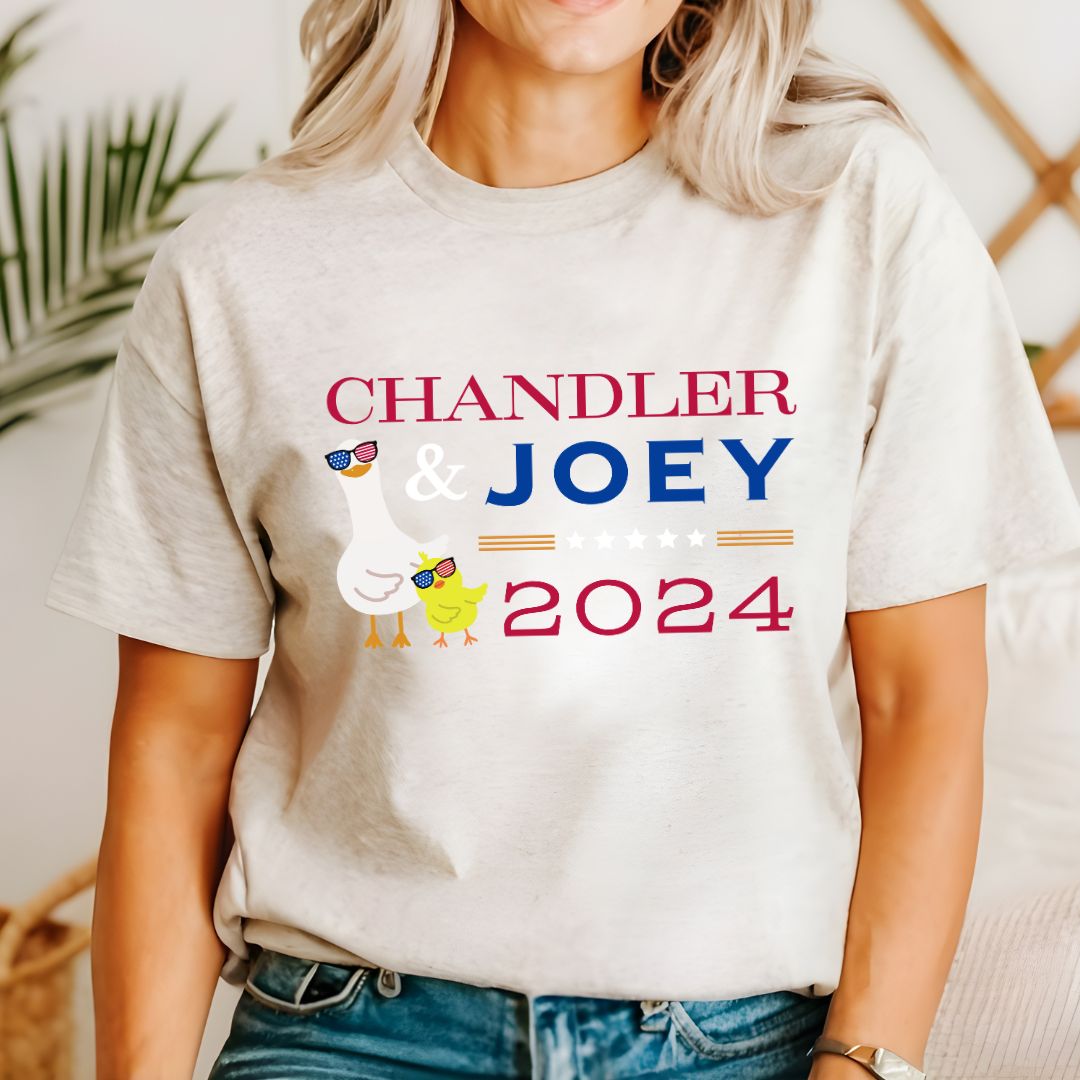 funny-election-tee-friends-tv-show-tshirt-chandler-joey-for-president-2024-vote-tees