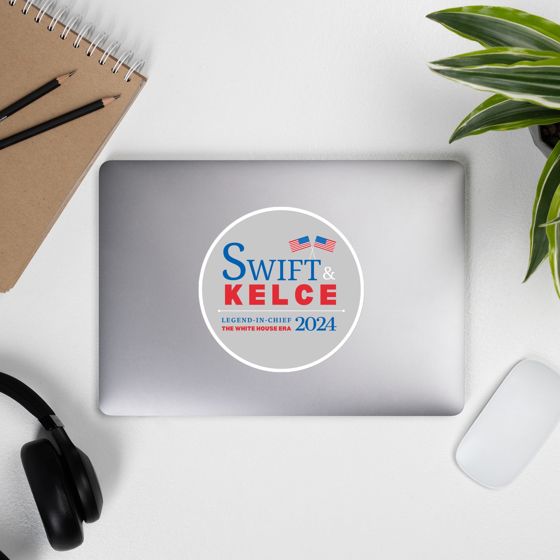 Taylor Swift & Travis Kelce Sticker For Election 2024v