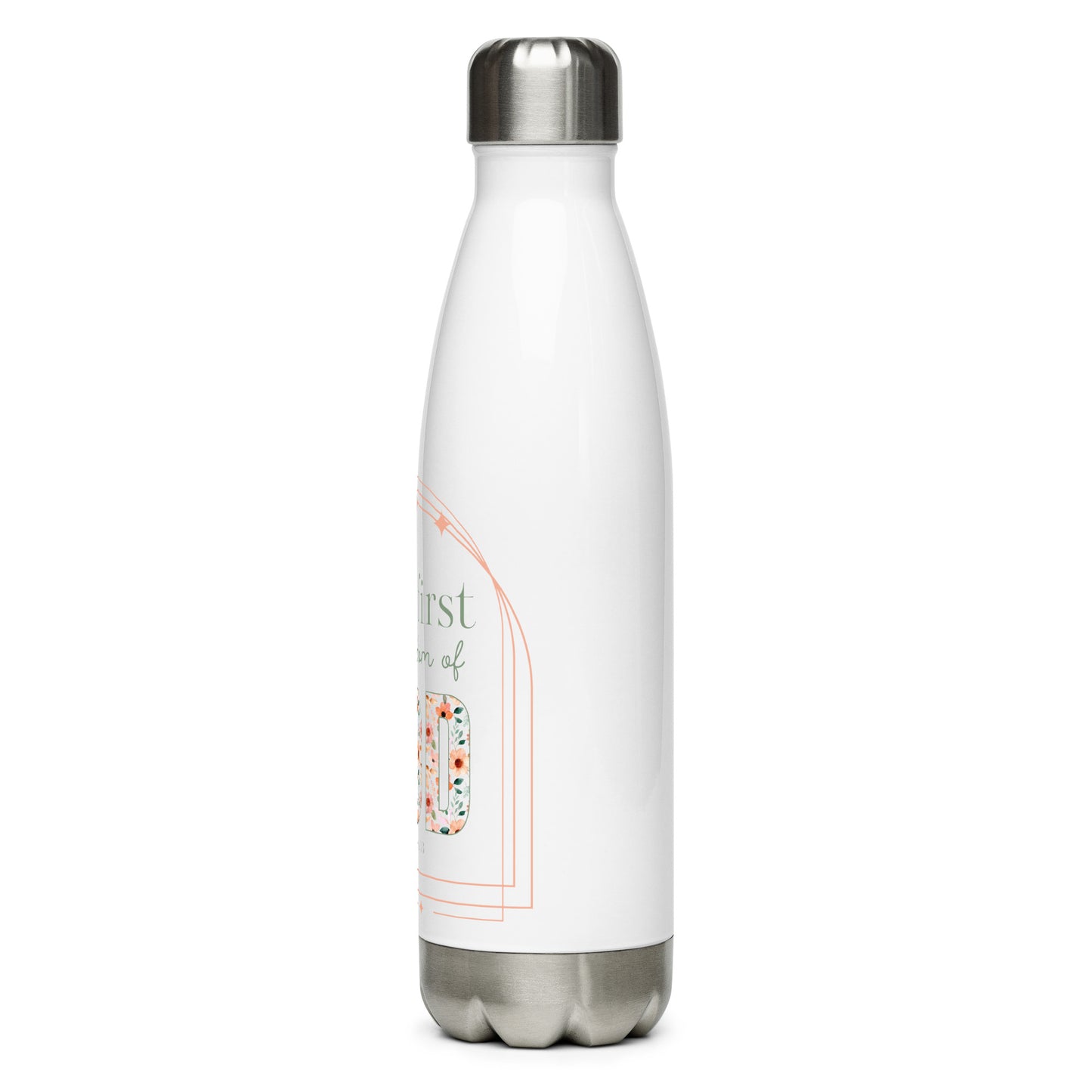 Seek First Stainless Steel Christian Water Bottle