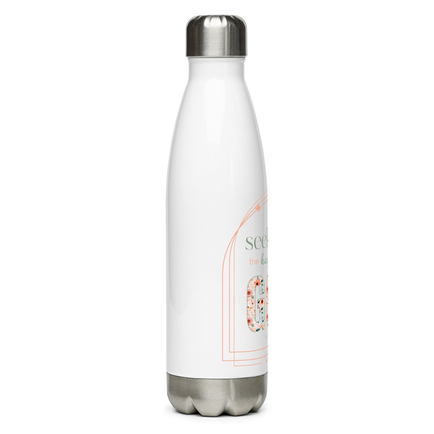 Seek First Stainless Steel Christian Water Bottle