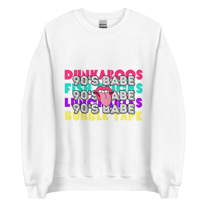 90's Sweatshirt - Retro 90's Babe Gift For 90's Kid