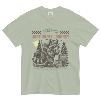 Encouraging-Quote-T-Shirt-For-Adventure-Tee-Raccoon-Life-Is-A-Journey-Comfort-Colors