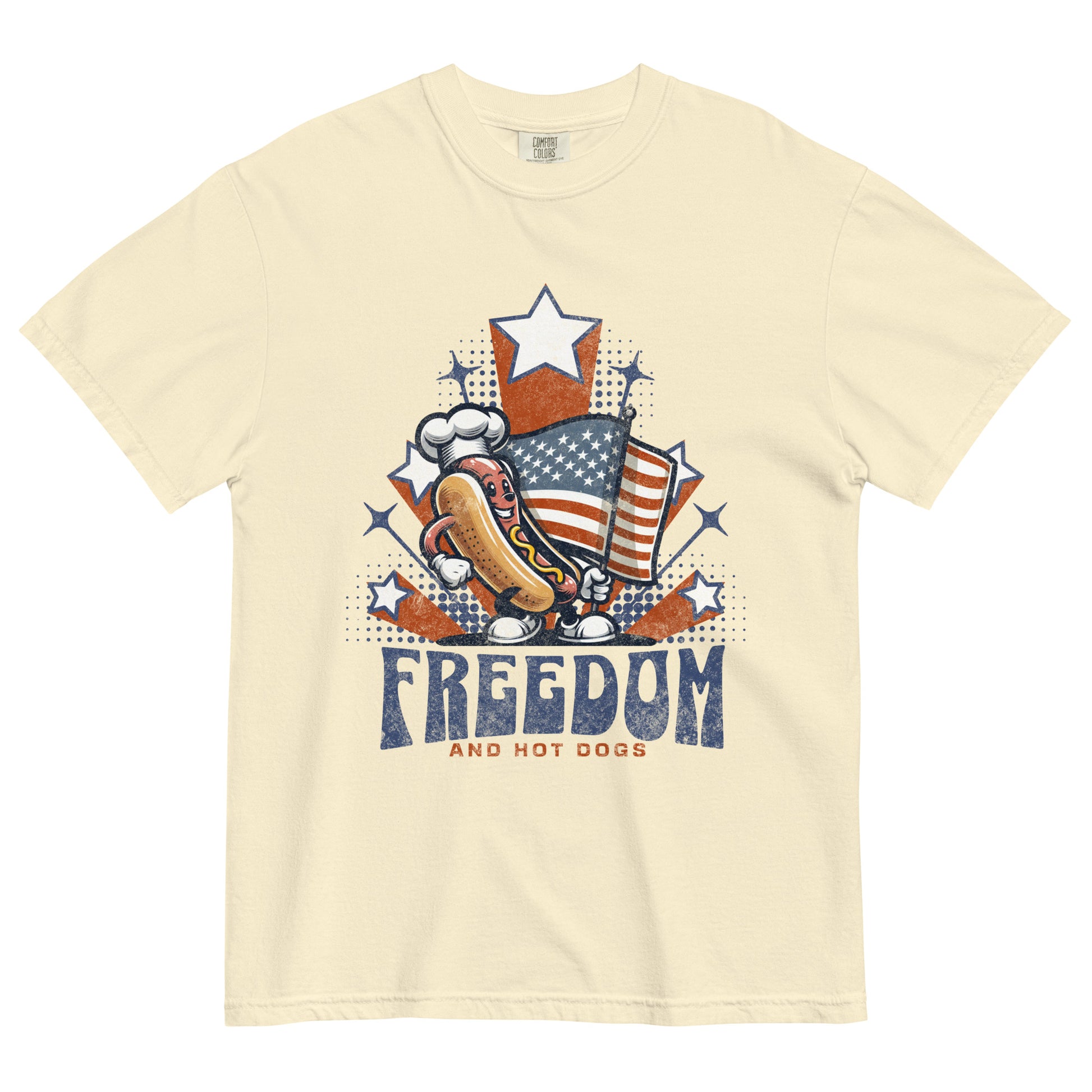 4th-of-july-tee-retro-usa-shirt-cute-patriotic-tshirt-freedom-tee-hot-dog-shirt-red-white-blue.