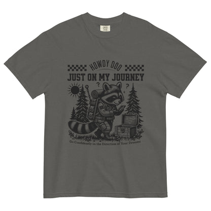 Encouraging-Quote-T-Shirts-For-Adventure-Tees-Raccoon-Life-Is-A-Journey-Comfort-Colors