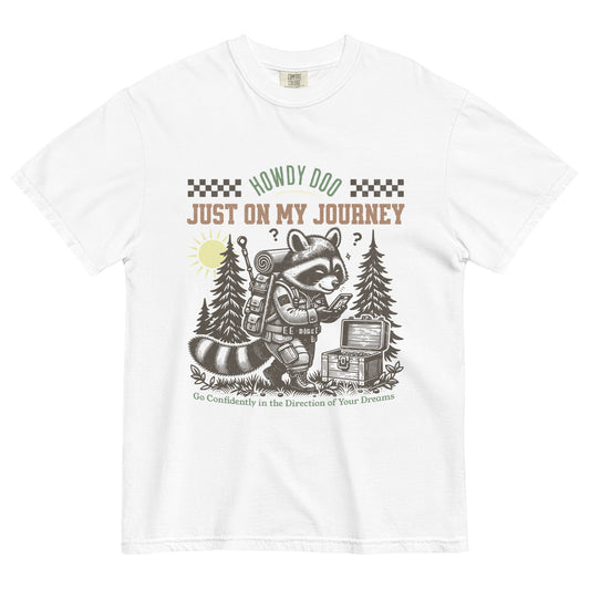 Encouraging-Quote-T-Shirt-For-Adventure-Tee-Raccoon-Life-Is-A-Journey-Comfort-Colors