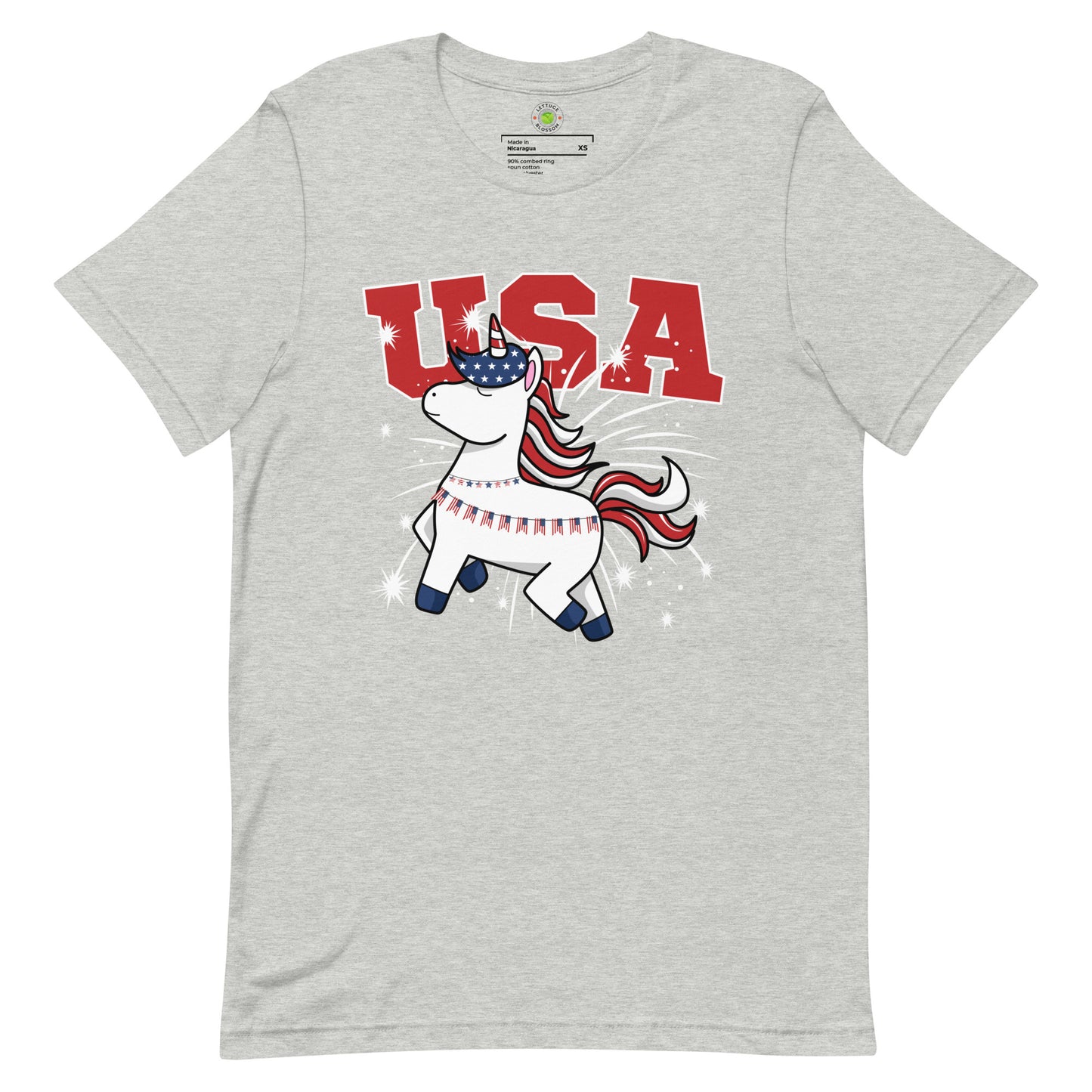 4th Of July Tee Patriotic Unicorn America Shirt For Funny USA Tee Unicorn Lovers Gift