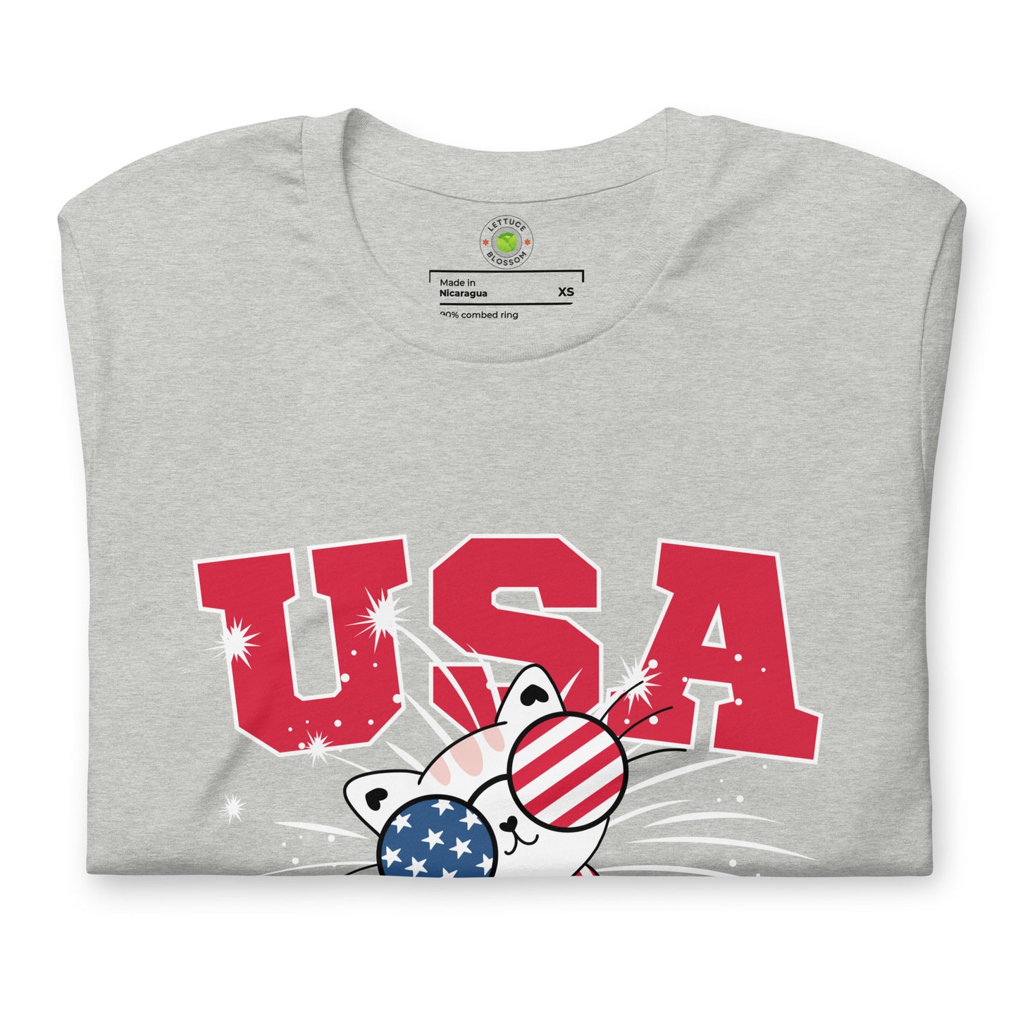 4th-Of-July-Tee-Patriotic-Cat-America-Shirts-For-Funny-USA-Tee-Cat-Lovers-Gifts