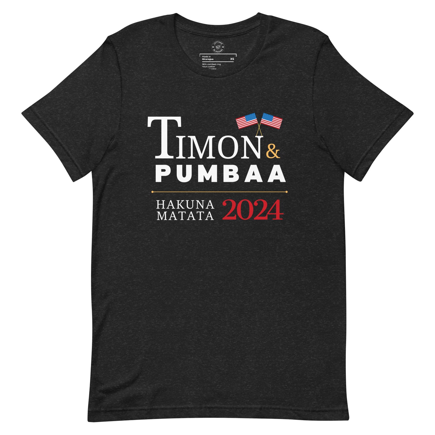 Elect Timon & Pumbaa Lion King Dark Tee